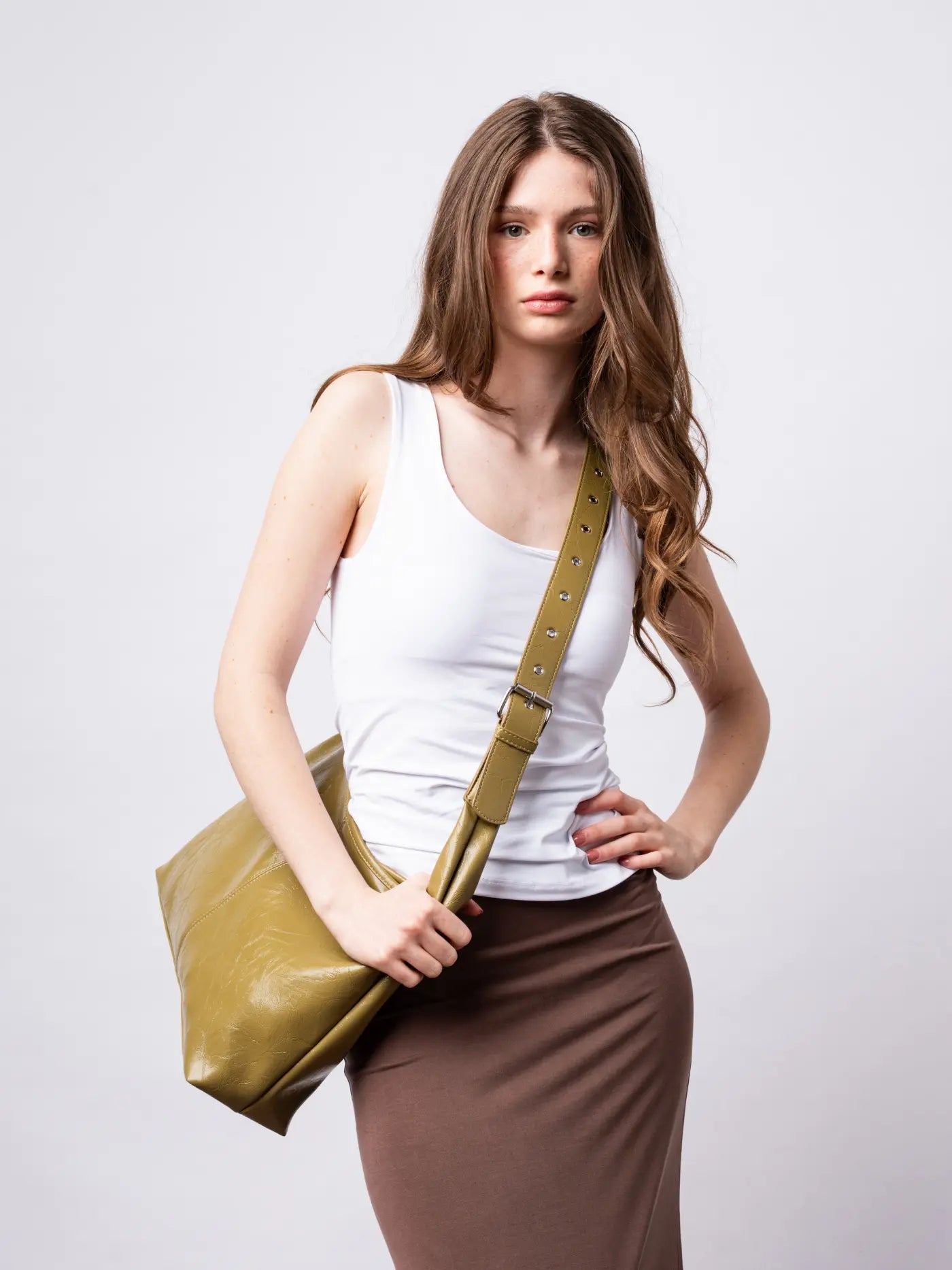 Crossbody Scarlett Distressed Leather Tote